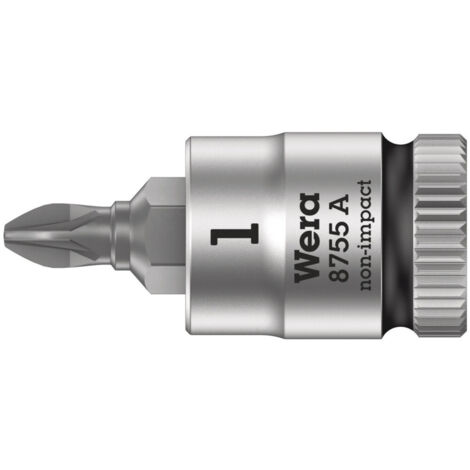 Wera 8755 A 05003353001 Kreuzschlitz Pozidriv Steckschlüssel-Bit-Einsatz    PZ 1   1/4" (6.3 mm)