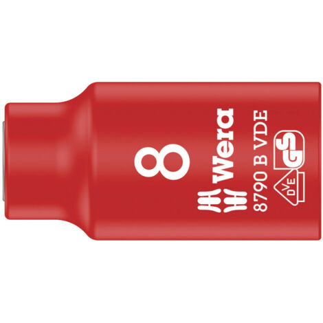 Wera 8790 B VDE 05004952001 Außen-Sechskant VDE-Steckschlüsseleinsatz  8 mm     3/8" (10 mm)
