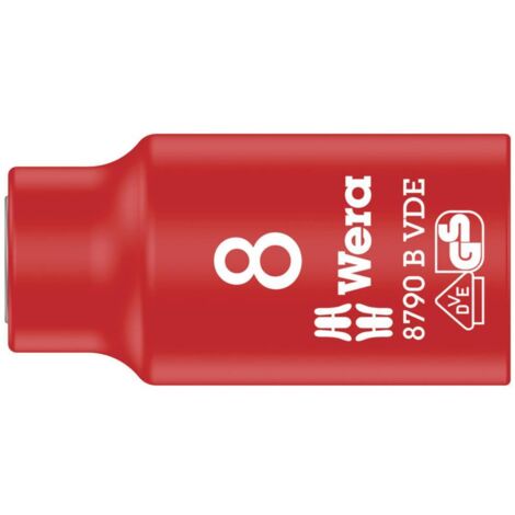 Wera 8790 B VDE 05004952001 Esagono esterno Inserto a bussola VDE 8 mm 3/8 (10 mm)
