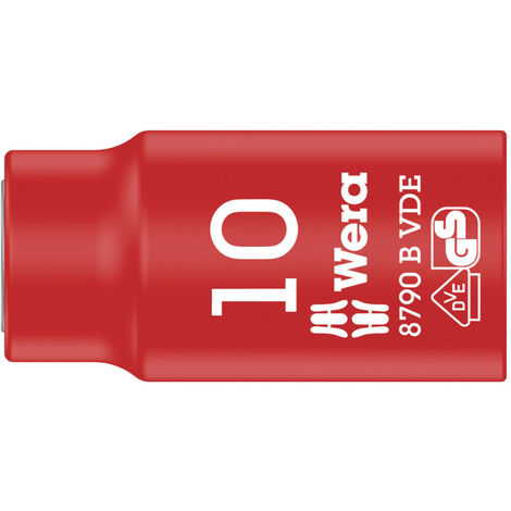 Wera 8790 B VDE 05004954001 Außen-Sechskant VDE-Steckschlüsseleinsatz 10 mm 3/8 (10 mm)
