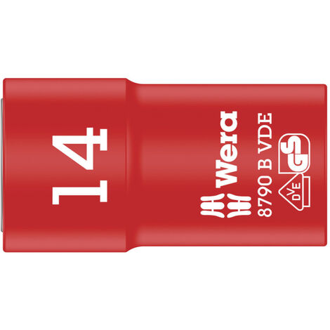 Wera 8790 B VDE 05004958001 Außen-Sechskant VDE-Steckschlüsseleinsatz  14 mm     3/8" (10 mm)
