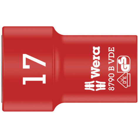 Wera 8790 B VDE Stecknuss 17 mm Rot Gelb