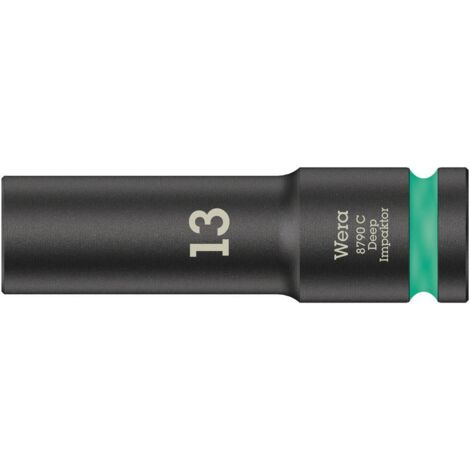 Wera 8790 C Impaktor Deep 05004830001 6 pans intérieurs Douille 13 mm 1/2 (12.5 mm)