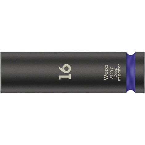 Wera 8790 C Impaktor Deep 05004833001 6 pans intérieurs Douille 16 mm 1/2" (12.5 mm) S815652