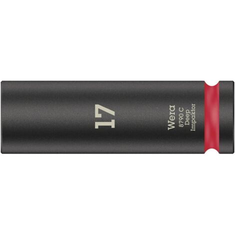 Wera 8790 C Impaktor Deep 05004834001 6 pans intérieurs Douille 17 mm 1/2" (12.5 mm)