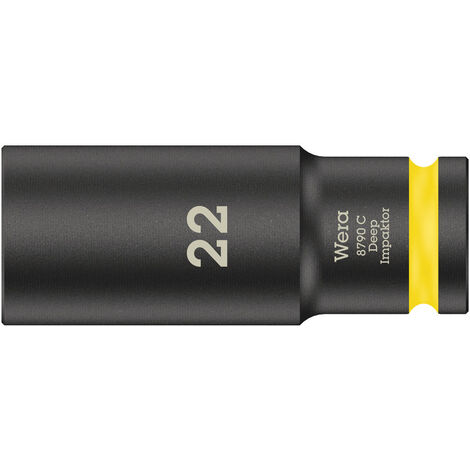 Wera 8790 C Impaktor Deep 05004838001 Innen-Sechskant Steckschlüsseleinsatz 22 mm 1/2" (12.5 mm