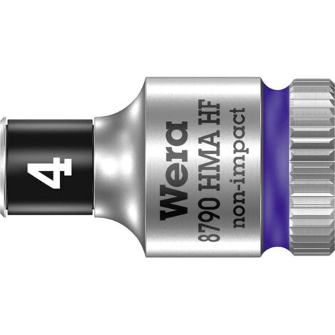 WERA 8790 HMA HF Set di chiavi a bussola 1/4” esagonale apertura 4 mm lunghezza 23 mm