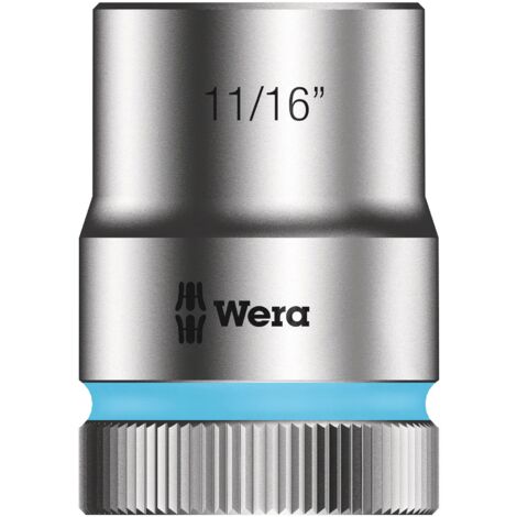 Wera, 8790 HMC Bussola per cricchetto Zyklop con attacco da 1/2", 11/16 pollice