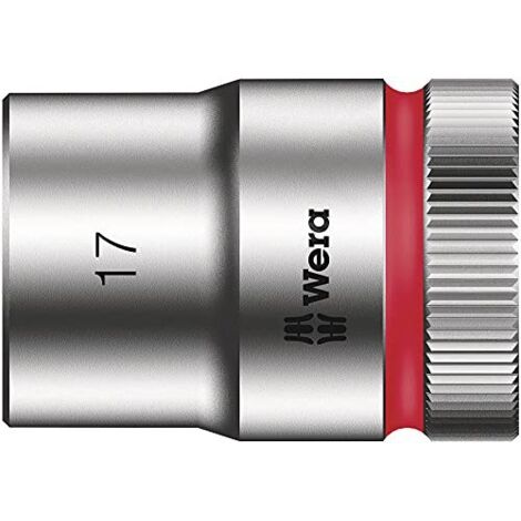 Wera, 8790 HMC Bussola per cricchetto Zyklop con attacco da 1/2", 17.0 mm