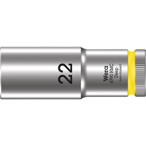 Wera 8790 HMC Deep Steckschlüsseleinsatz mit 1/2"-Antrieb, 22 x 83 mm