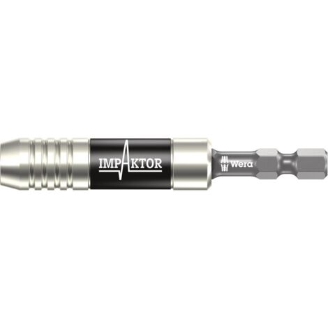 Wera 897/4 IMP Impaktor Halter mit Sprengring und Magnet, 1/4 x 75 mm