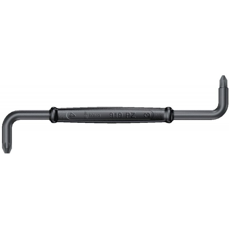 Wera - Clé mâle coudée PZ1+PZ2x125mm 1 pcs