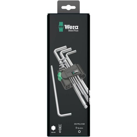 Wera 950 PKL Set di chiavi maschio angolari 9 pezzi
