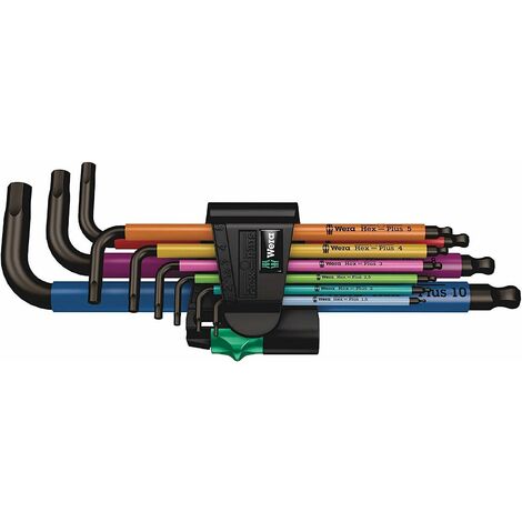 Wera 950 SPKL/9 SM N Multicolour 05073593001 Metrischer Stiftschlüsselsatz 9-tlg