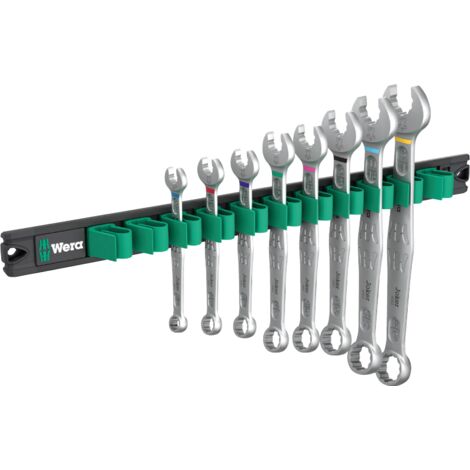 Wera 9642 Magnetleiste 6003 Joker Imperial 1 Ringmaulschlüssel-Satz, 8-teilig