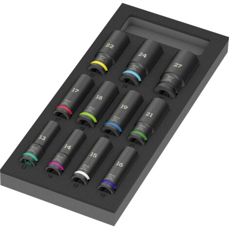 Wera 9725 Schaumstoffeinlage 8790 C Impaktor Deep Set 1, 11-teilig