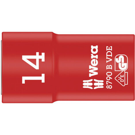 Wera Außen-Sechskant VDE-Steckschlüsseleinsatz 14 mm 3/8 (10 mm) 8790 B VDE Zyklop 05004958001 (05004958001) (05004958001)