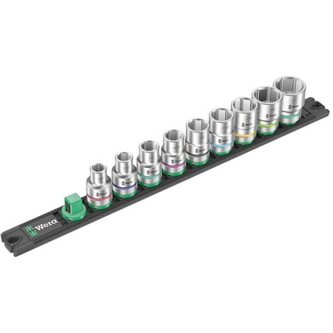 Wera Barra Magnetica per Chiavi a Tazza C Imperial 9 pezzi nera