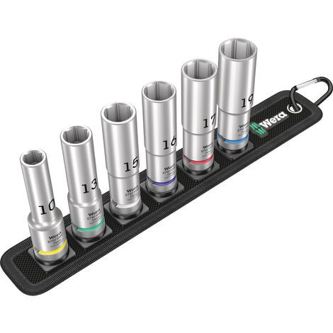 Wera Belt C Deep 1 Steckschlüsseleinsatz-Set  1/2" 6teilig 05004565001