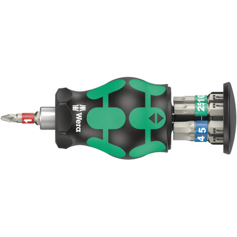 Wera Bicycle Set 11 negro y verde herramienta manual compacta