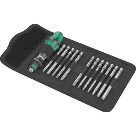 Wera Bicycle Set 2 Schraubendrehersatz Bitsortiment mit Wechselklinge 13-teilig
