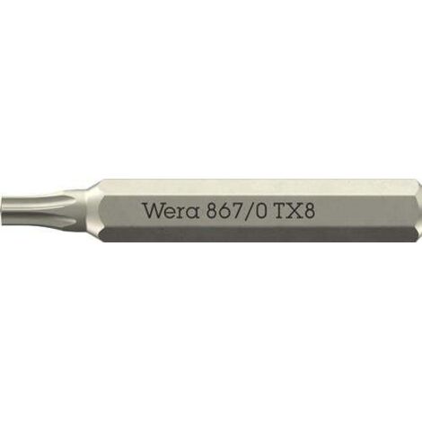 WERA Bit 867/0 Micro TX 8 L.30mm WERA