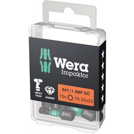 WERA Bit 867/1 IMP DC T25 Länge 25 mm ( 4000829285 )