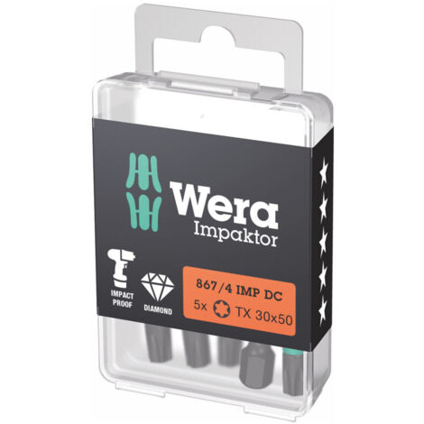 WERA Bit 867/4 IMP DC T30 Länge 50 mm ( 4000829289 )