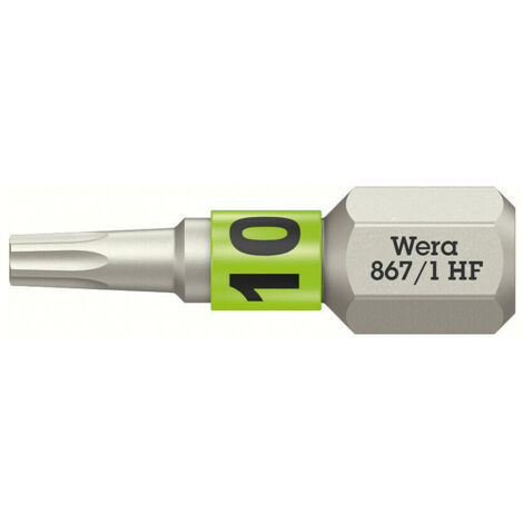 WERA Bit 867 TORX® HF 1/4 ″ TX 10 Länge 25 mm ( 8002899410 )