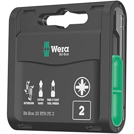 Wera Bit-Box 20 BTH PZ, PZ 2 x 25 mm, 20-teilig 05057762001