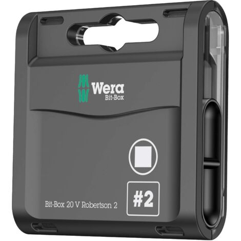 Wera, Bit-Box 20 V Robertson 2, 20 pezzi