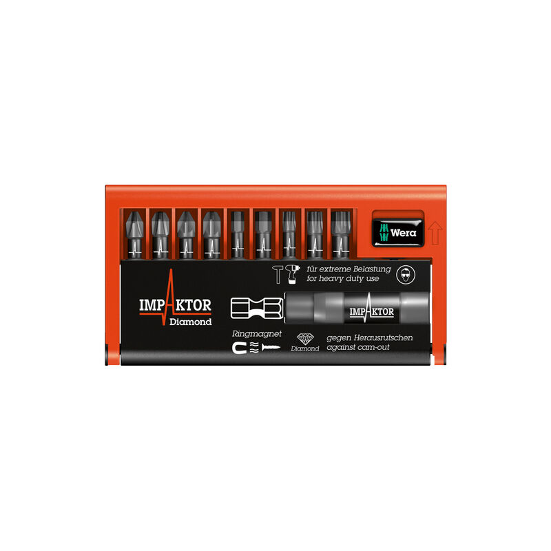Wera - Coffret 10 Embouts Bit Check Impaktor 1 sb
