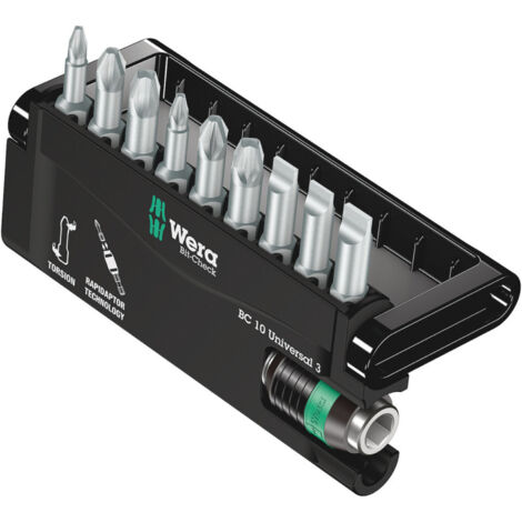 Wera Bit-Check 10 Universal 3, 10-teilig