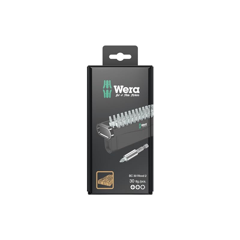 Wera - bit-check 30 wood 2 sb 05057438001