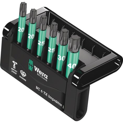 Wera Bit-Check 6 TX Impaktor 1 punte Torx nere 50 mm
