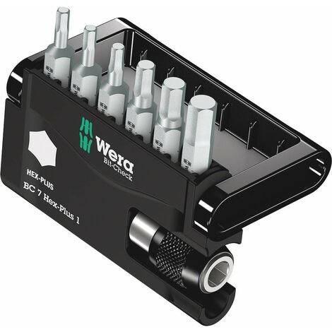 Wera, Bit-Check 7 Hex-Plus 1, 7 pezzi