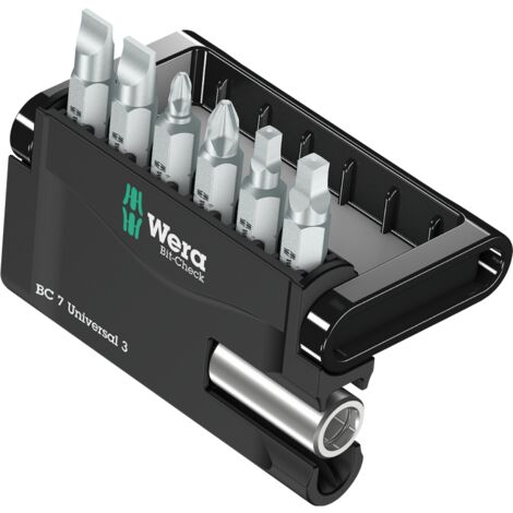 Wera Bit-Check 7 Universal 3 05340322001 Bitsatz inkl. Universalhalter 7-teilig