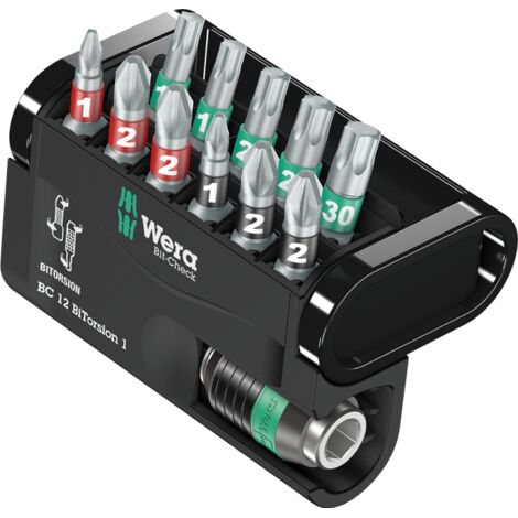 Wera Bitsortiment Bit-Check 12 BiTorsion 1, Schraubenziehersatz, 12-teilig