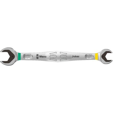 Wera – Clé à fourches doubles 10x13 mm – Mécanisme à cliquet 80 dents – Acier chrome-molybdène – Longueur 167 mm pour espaces restreints