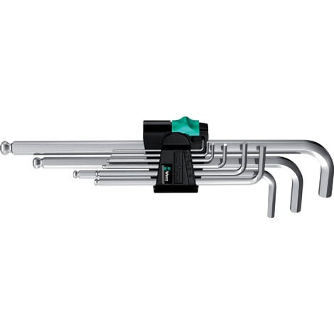 WERA Hex-Plus 6kt.-Winkelschraubendreher -Satz, 9tlg. 950 PKL/9SM N