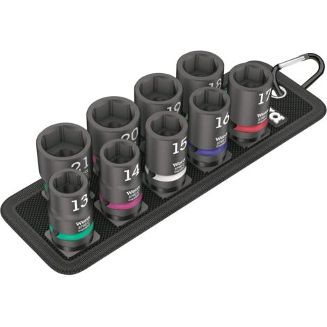 Wera Impactor Cricchetto 9 pezzi in borsa nera