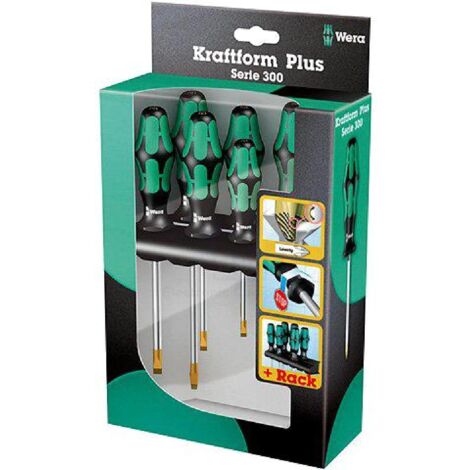 WERA - Kit tournevis plat 6pc