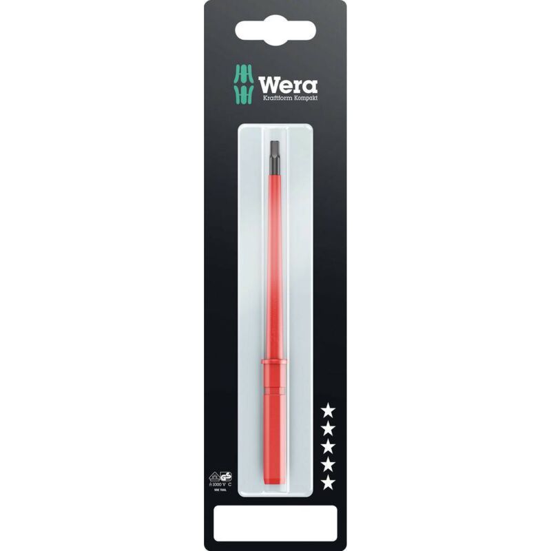 Wera - kk 64 i pour électricien, pour lélectronique et la mécanique de précision, vde, pour latelier 6 pans intérieurs lame interc