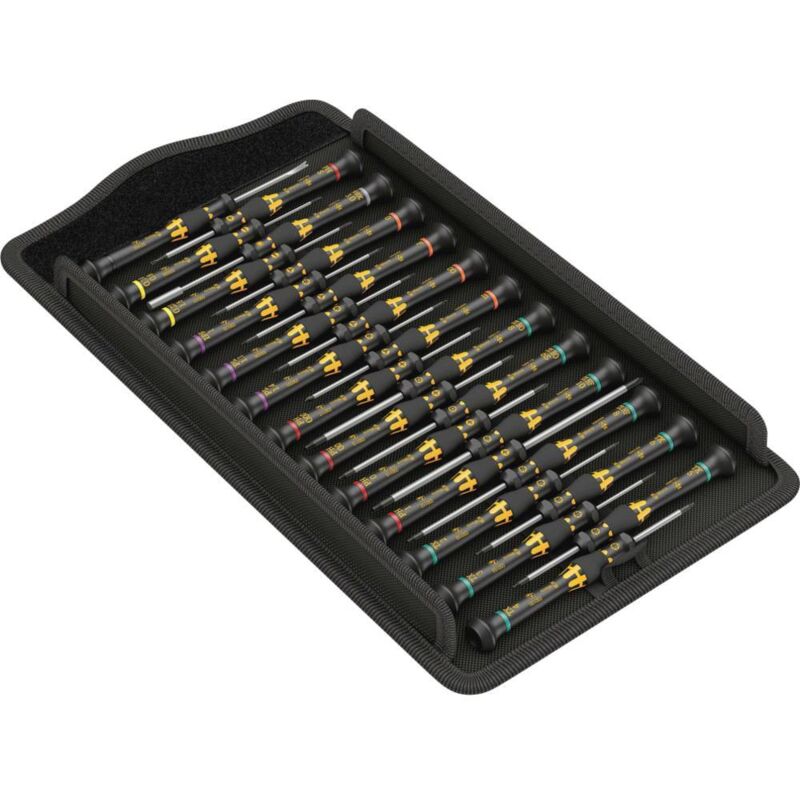 Jeu de tournevis Wera Kraftform ESD Micro Big Pack 1 antistatique (ESD) 25 pièces cruciforme Phillips, TORX, TORX PLUS®