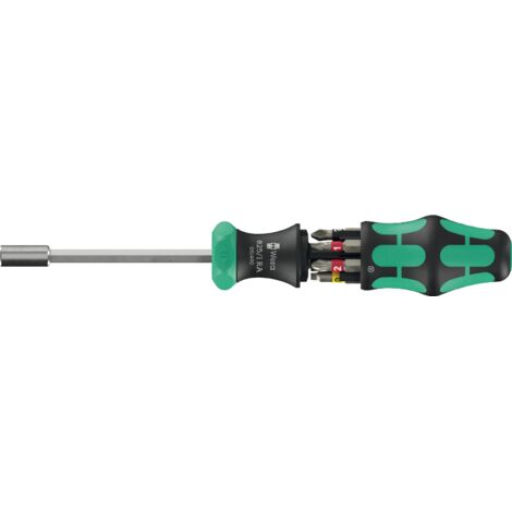 Wera Kraftform Kompakt 27 RA 1, 6-teilig integrierte Ratsche mit Feinverzahnung