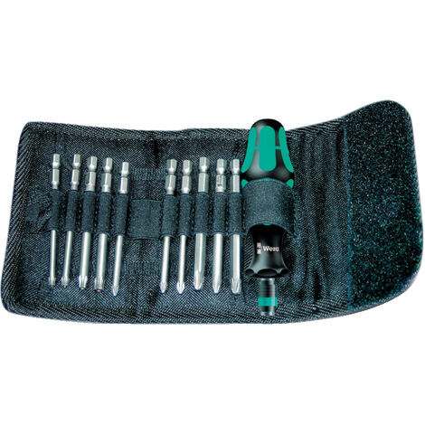 Wera Kraftform Kompakt 41 Schraubendreher Bit Set Falttasche 05059299001