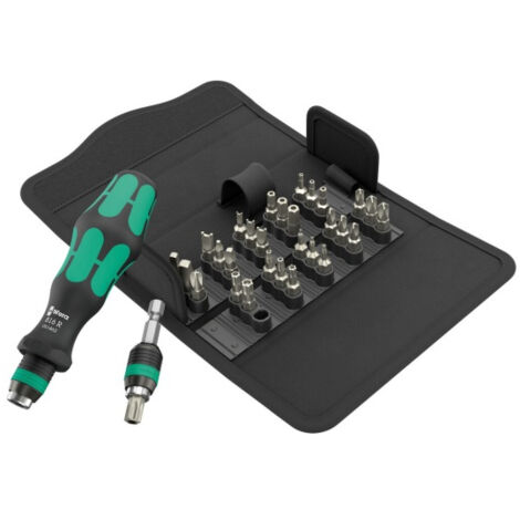Wera Kraftform Kompakt 71 Security 05057114001 Kit inserti 32 parti TORX BO, Quadrato interno, Brugola interna, TORQ, T