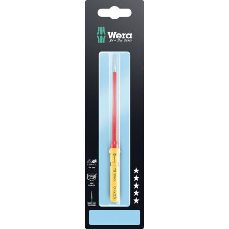 Wera Kraftform Kompakt VDE 3060 i Take it easy SB, acciaio Inox, 0.4 x 2.5 x 157 mm