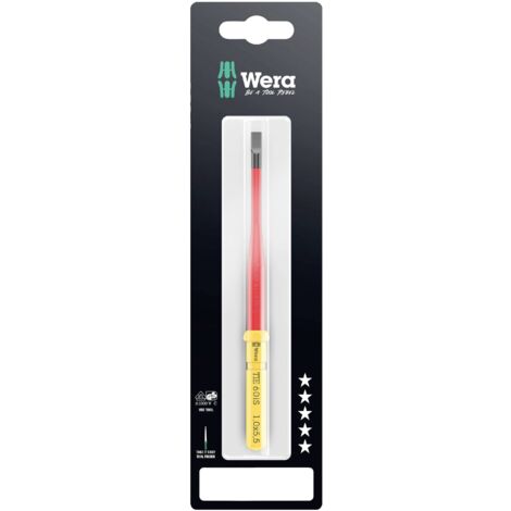 Wera Kraftform Kompakt VDE 60 iS 1,0x5,5x157 mm TIE SB pour électricien vis à fente Lame interchange