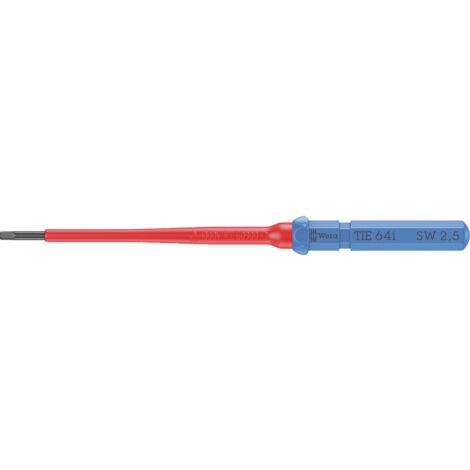 Wera Kraftform Kompakt VDE 64 i 2,5 x 157 mm TIE Elektriker Innen-Sechskant Wechselklinge 2.5 mm